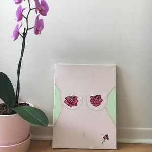 Canvas Art Piece Floral Women